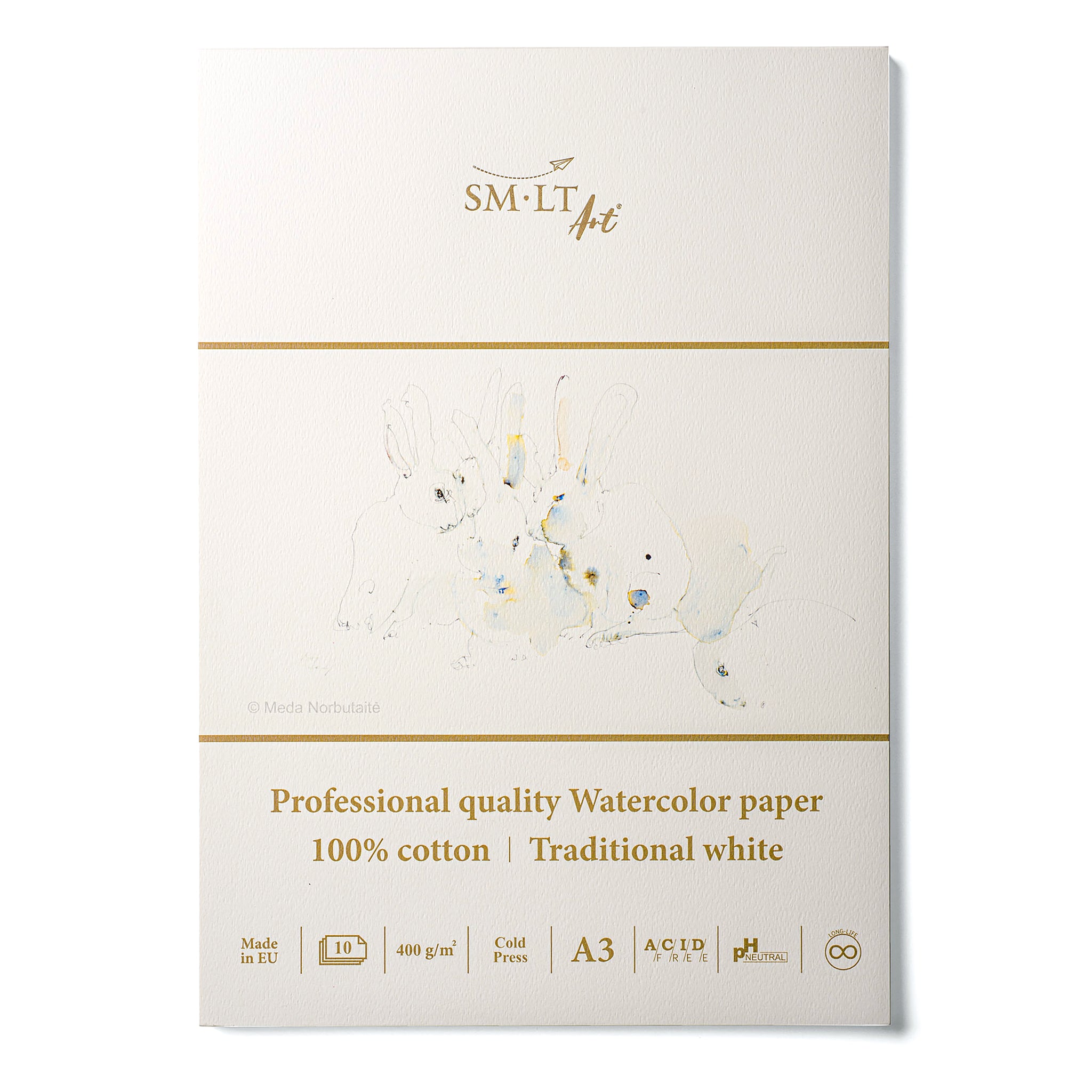 SM•LT Professional Watercolour Glued Pads – 400gsm