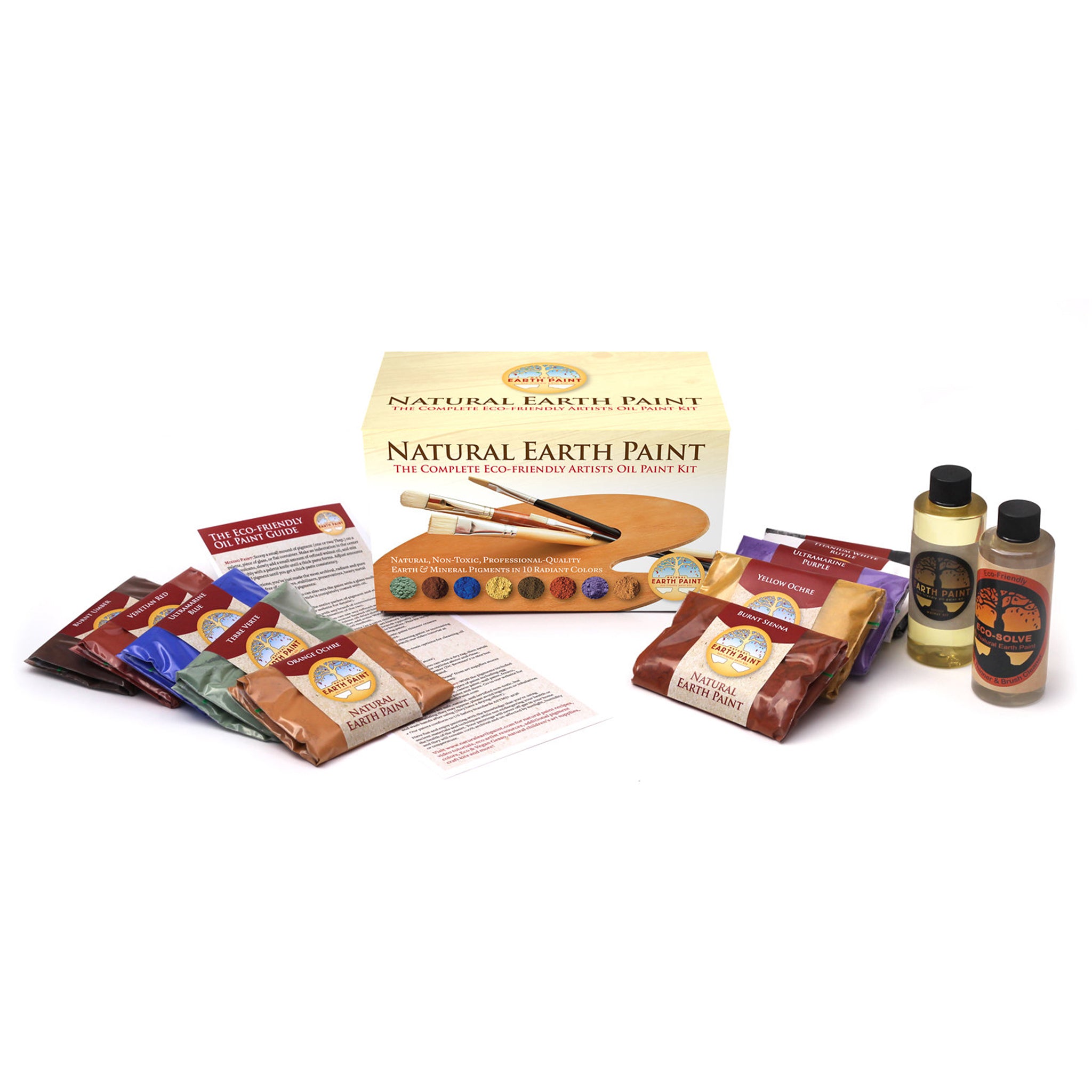 Natural Earth Paints The Complete Earth Oil Paint Kit of 10