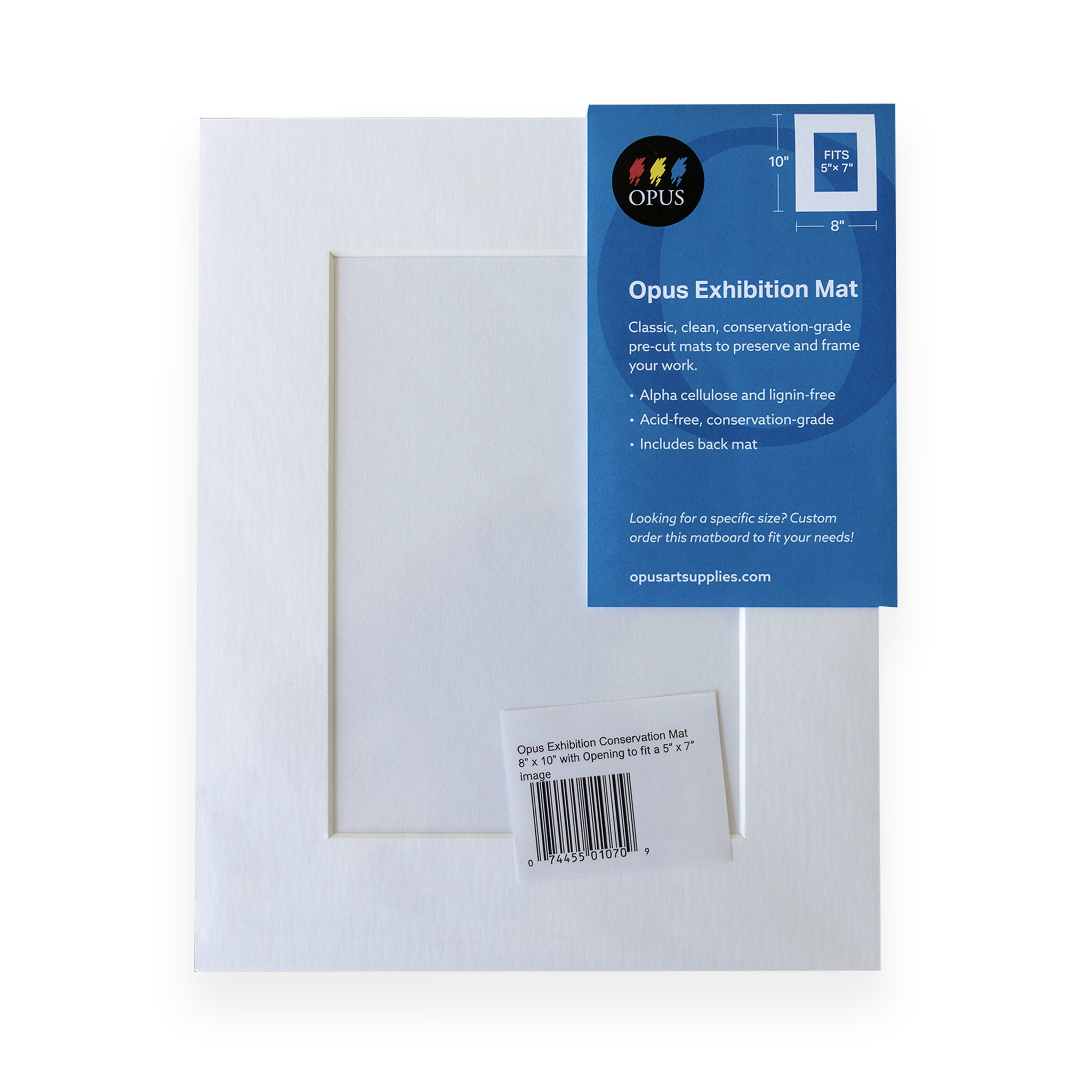 Opus Exhibition Conservation Mat - 8 x 10" Exterior