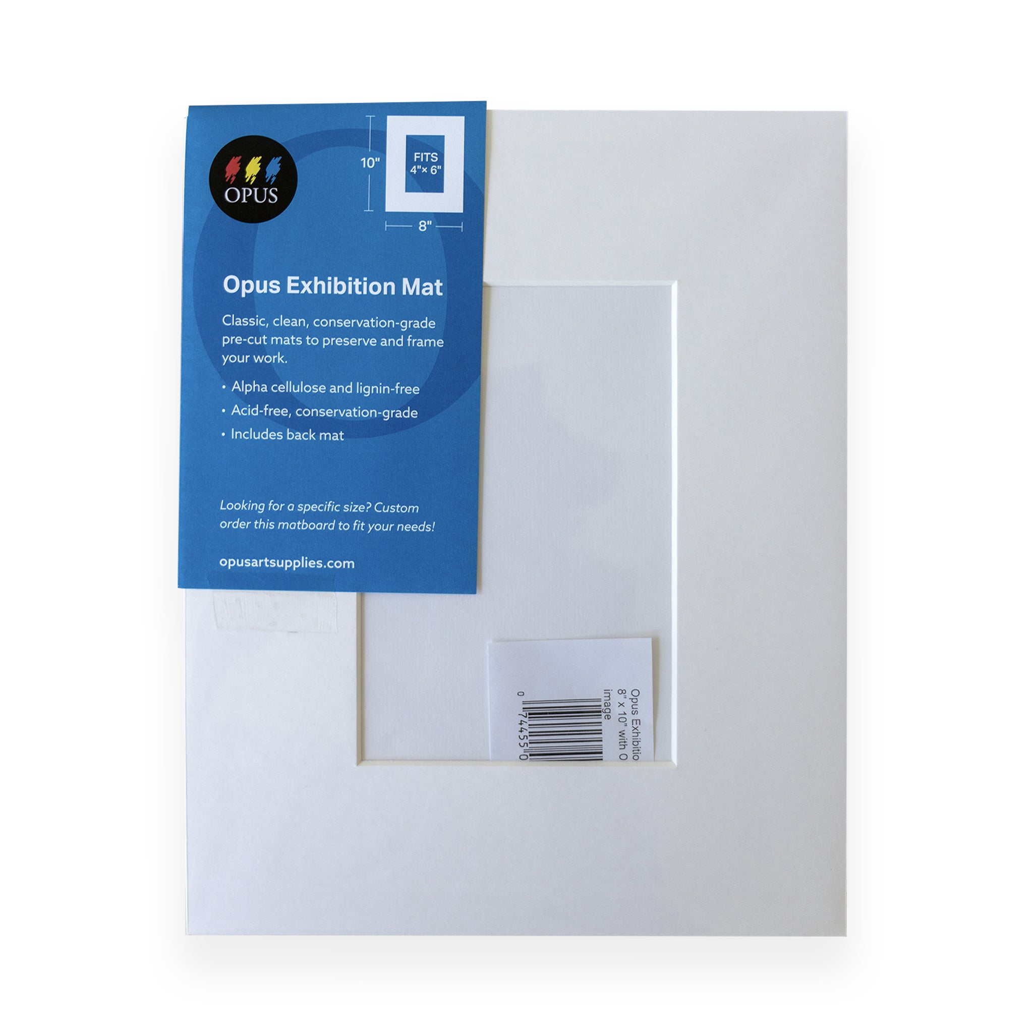 Opus Exhibition Conservation Mat - 8 x 10" Exterior