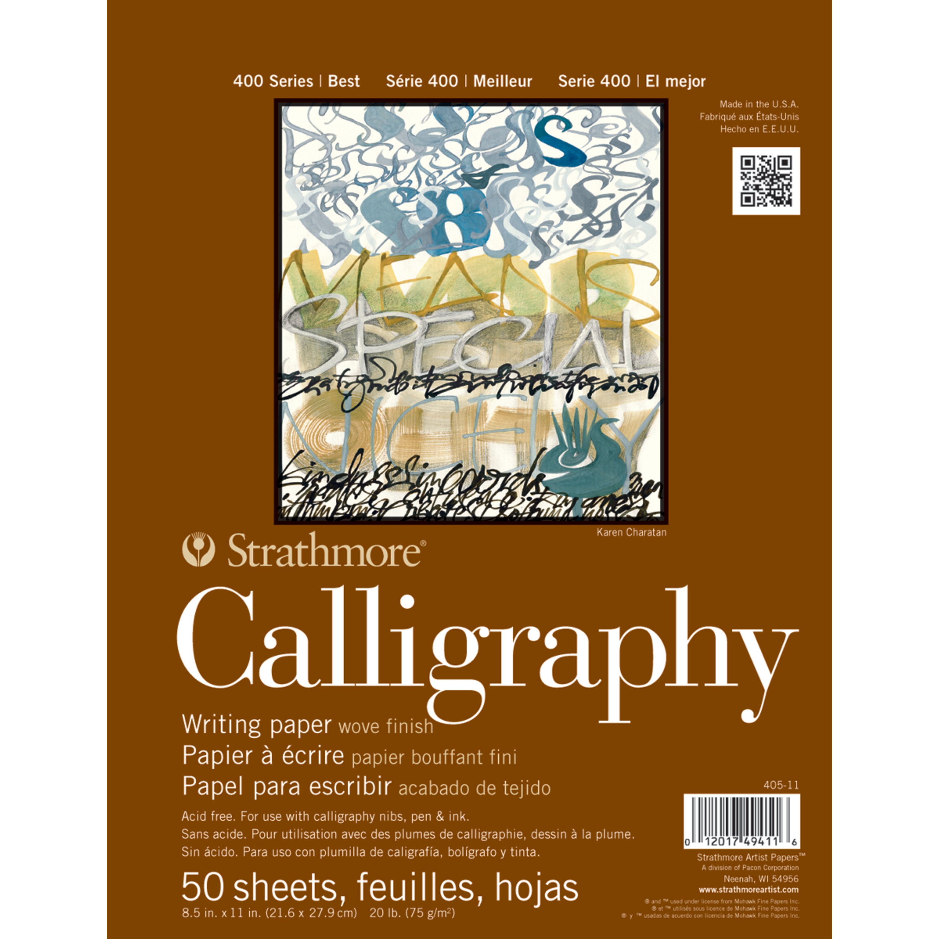 Strathmore 400 Series Calligraphy Pad 8.5" x 11"