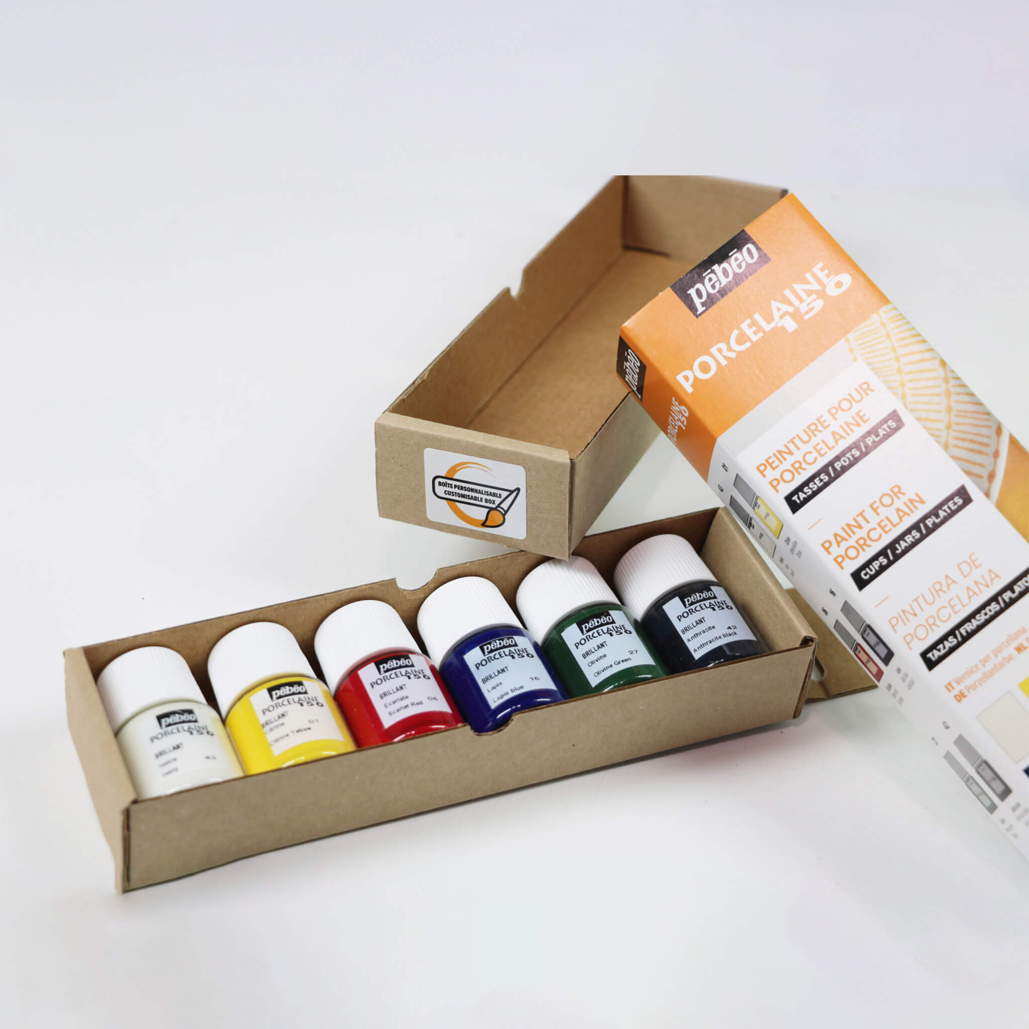 Pebeo Porcelaine 150 Brilliant Set of 6