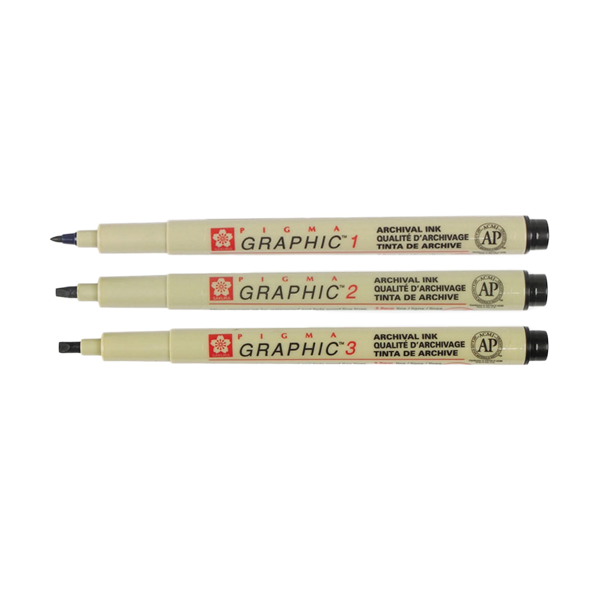 Sakura Pigma Graphic Pens - Black