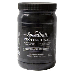 Speedball Professional Acrylic Screen Printing Ink 32oz - Poster Black