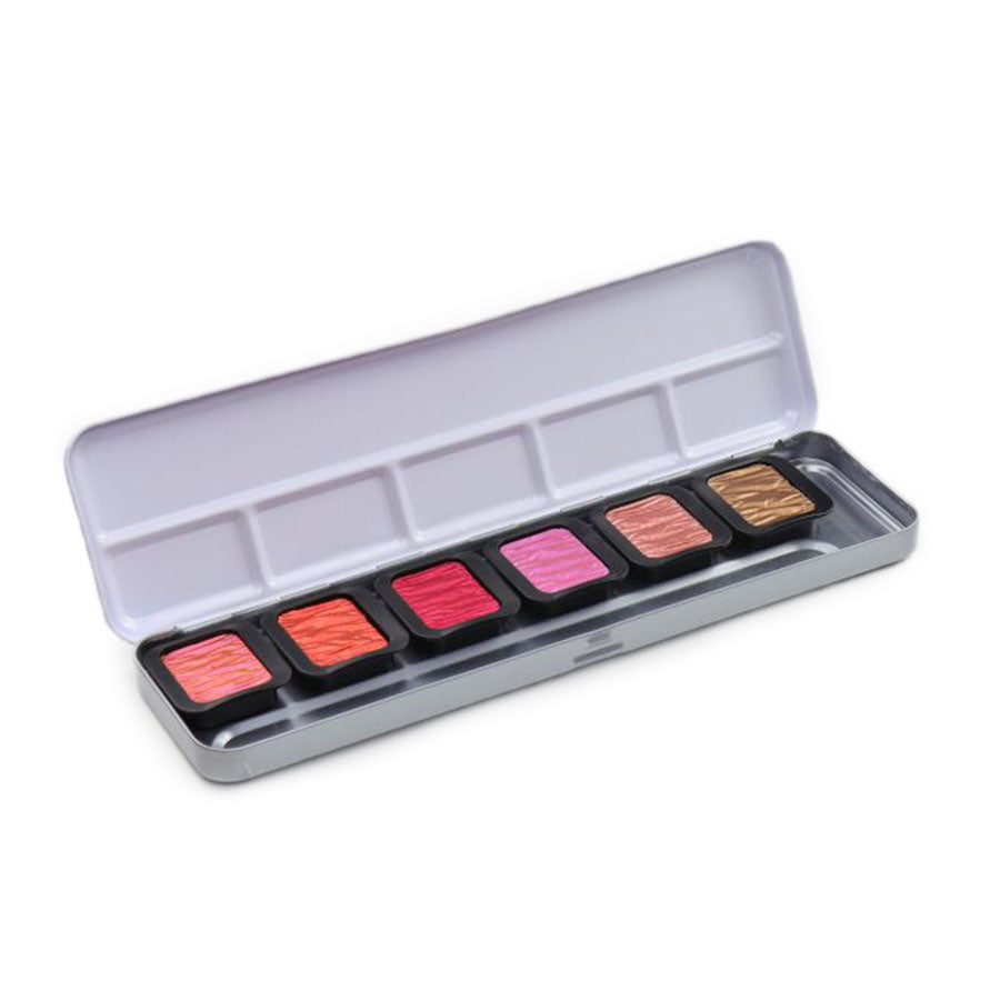 FineTec Pearlescent Watercolours Set of 6 Warm Colours