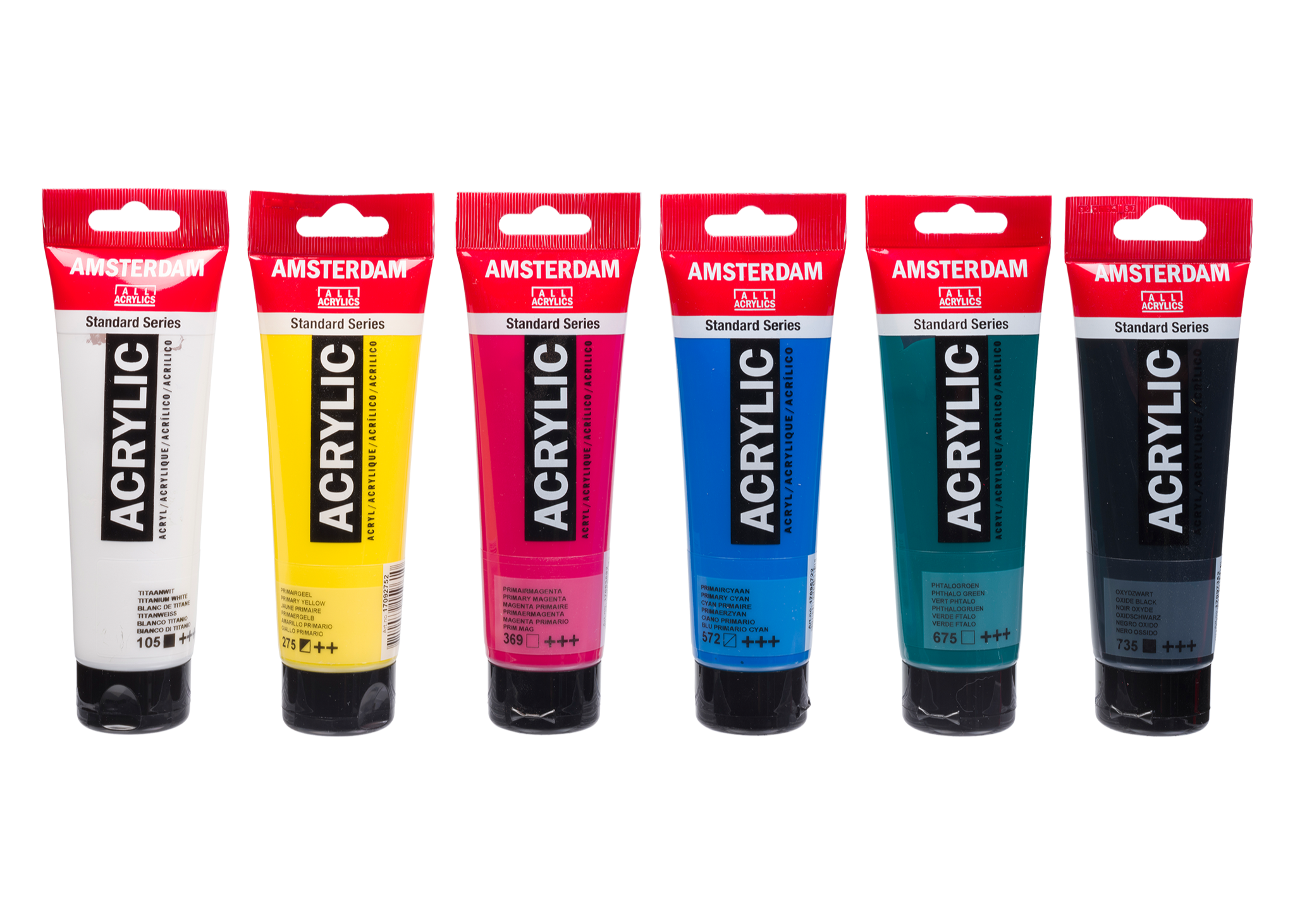 Amsterdam Acrylic Paint - Black or Blue