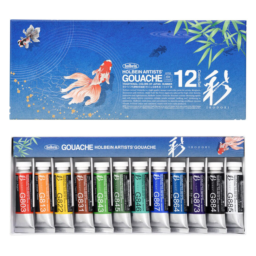 Holbein Artists' Gouache Irodori Series - Summer Set of 12